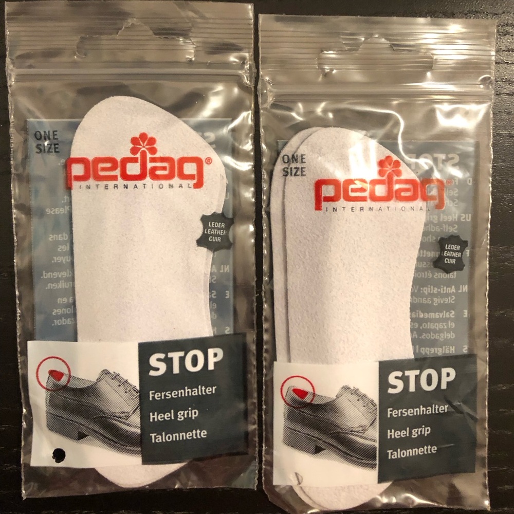 pedag "Stop Suede Leather Heel Grips"
Ease pain and walk normally, 2 pairs - Picture 7 of 9